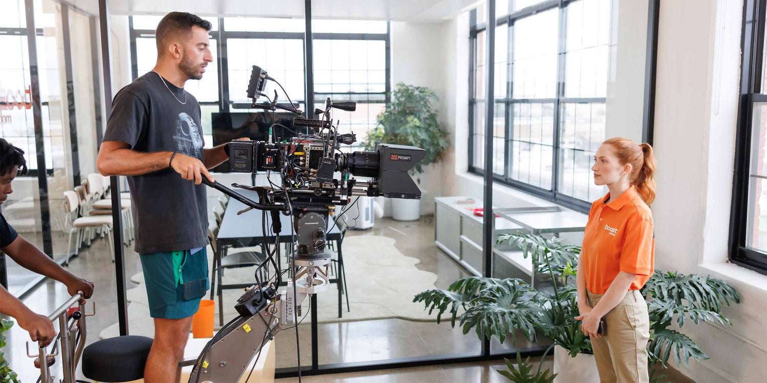 On-set with Iacon Media using the ZeePrompt with Panavision kit